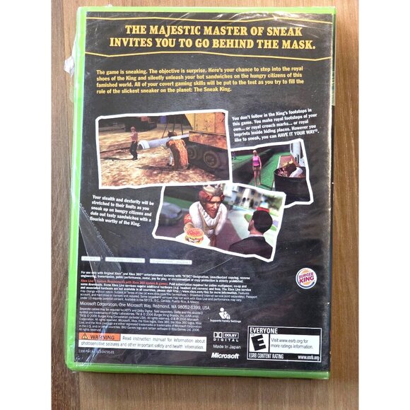 Sneak King (Microsoft Xbox 360, 2006) New In Wrapper - Picture 2 of 2